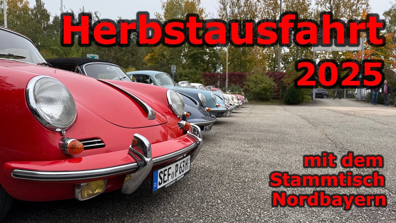 Herbstausfahrt mit dem Porsche 356 Stammtisch Nordbayern