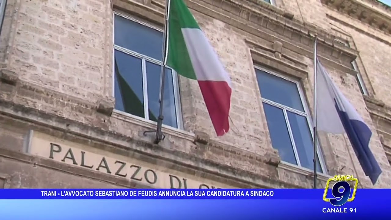 Trani - L'avvocato Sebastiano De Feudis annuncia la sua candidatura a sindaco