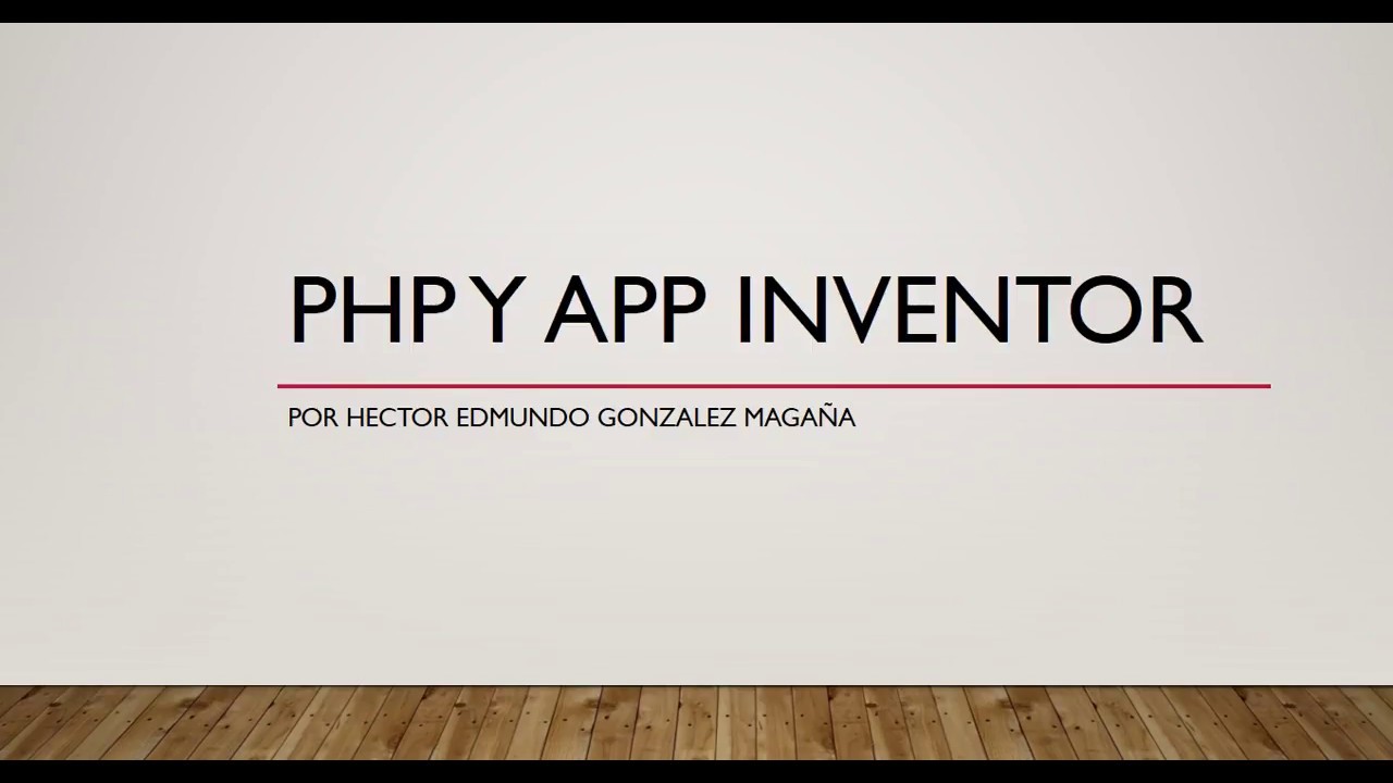 PHP y App Inventor