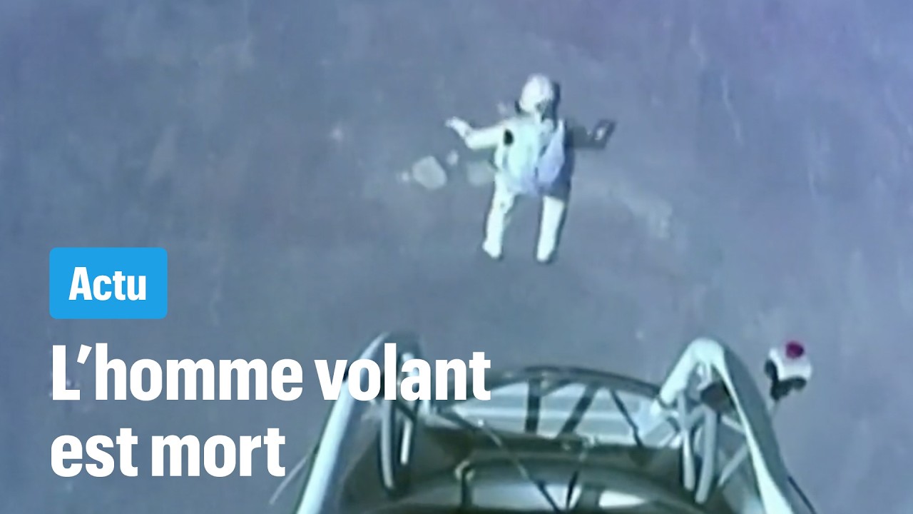 L' athlète Felix Baumgartner fait un malaise en parapente et s'écrase dans une piscine