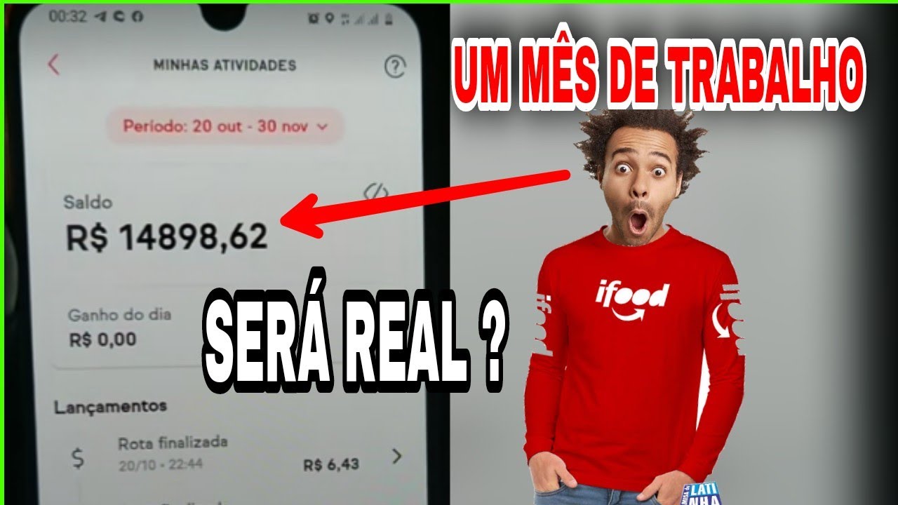IFOOD um mês de trabalho (JÁ DA PARA COMPRA UMA MOTO ZERO )