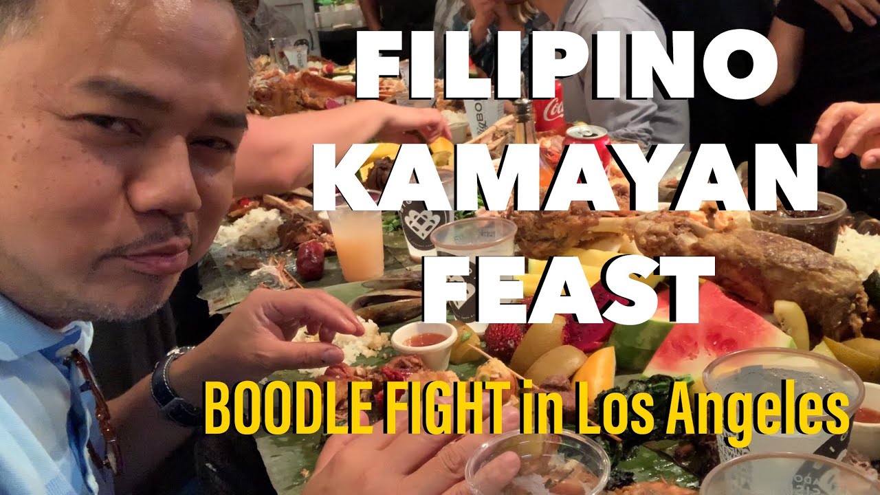 Filipino Kamayan Feast | Boodle Fight at Big BOI in Los Angeles | Filipino Food in America