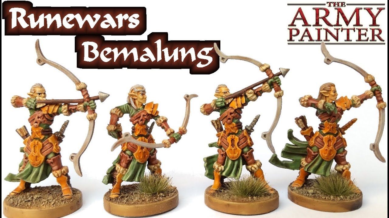 Elfen bemalen mit Army Painter Farben für Runewars und andere Tabletop Spiele