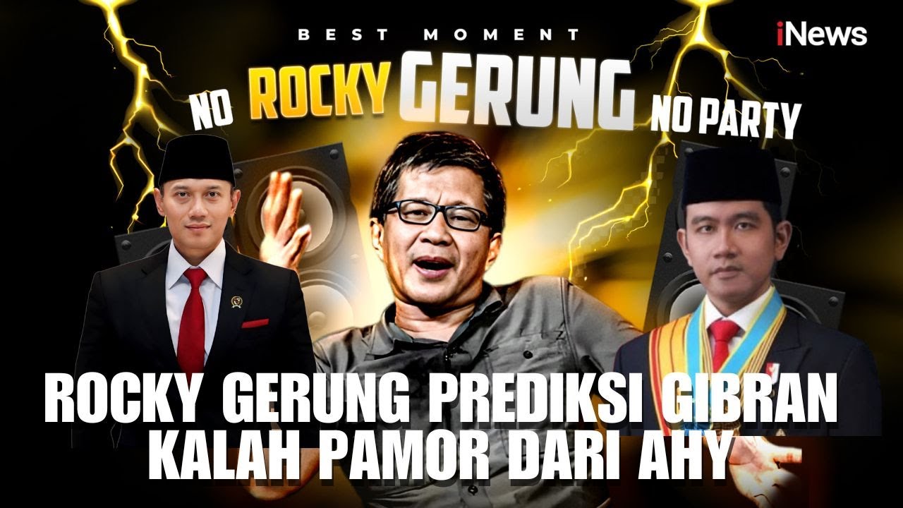 Jokowi Lengser, Rocky Gerung Prediksi Wapres Gibran Bakal Kalah Pamor dari Menko AHY