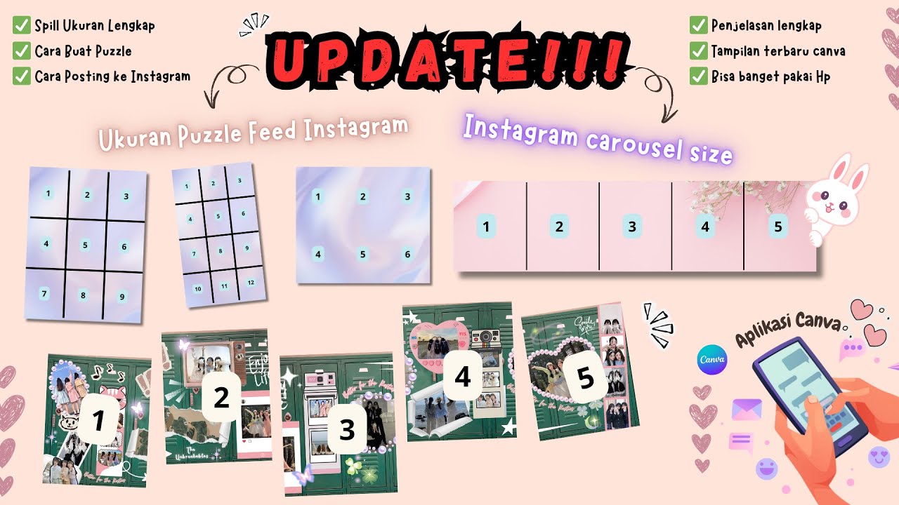 Update! Ukuran Feed Instagram & Carousel Terbaru || Updates! Latest Instagram Feed Size ✨