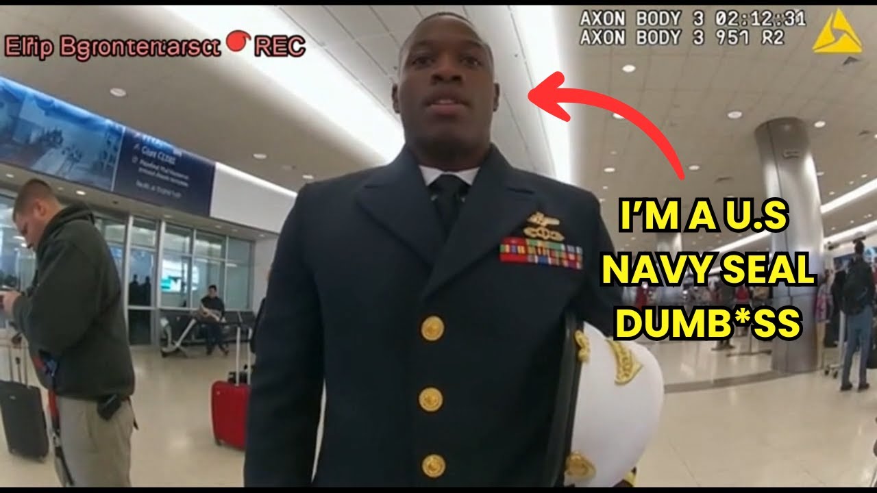 Cop Confronts Black Navy SEAL in Dress Blues at Airport — What Happens Next Shocks Everyone