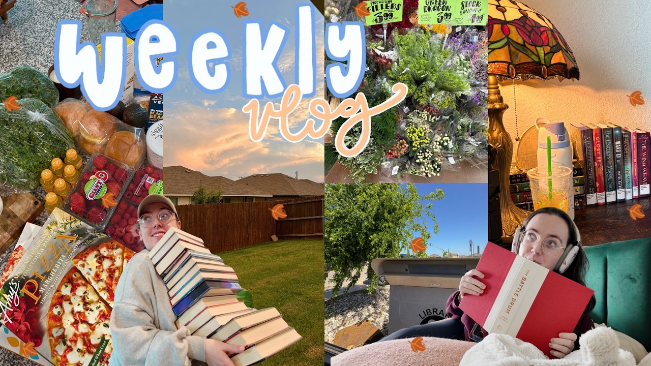 a cozy week of reading 📖☕️ WEEKLY VLOG