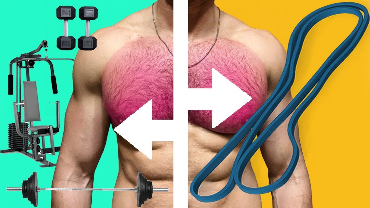 THIS = THAT: How to Do Your Favorite Gym CHEST Exercises with a Loop Band