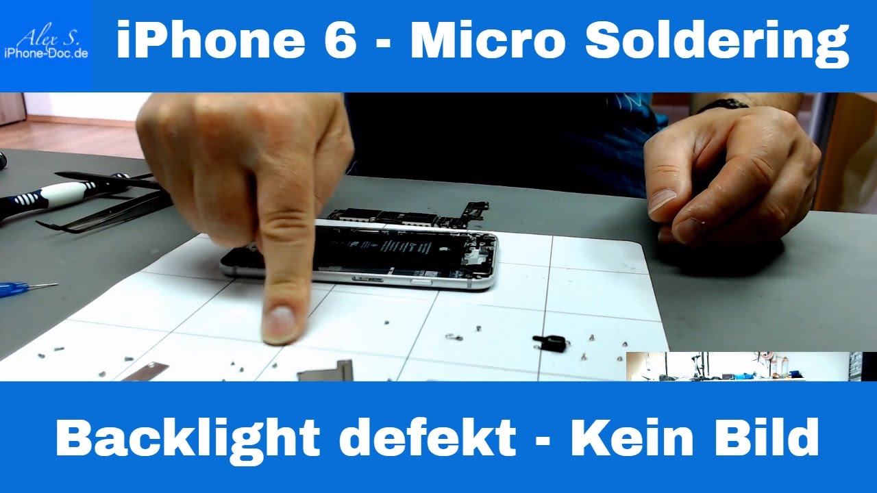 iphone 6 kein Bild Backlight Reparatur Micro Soldering deutsch