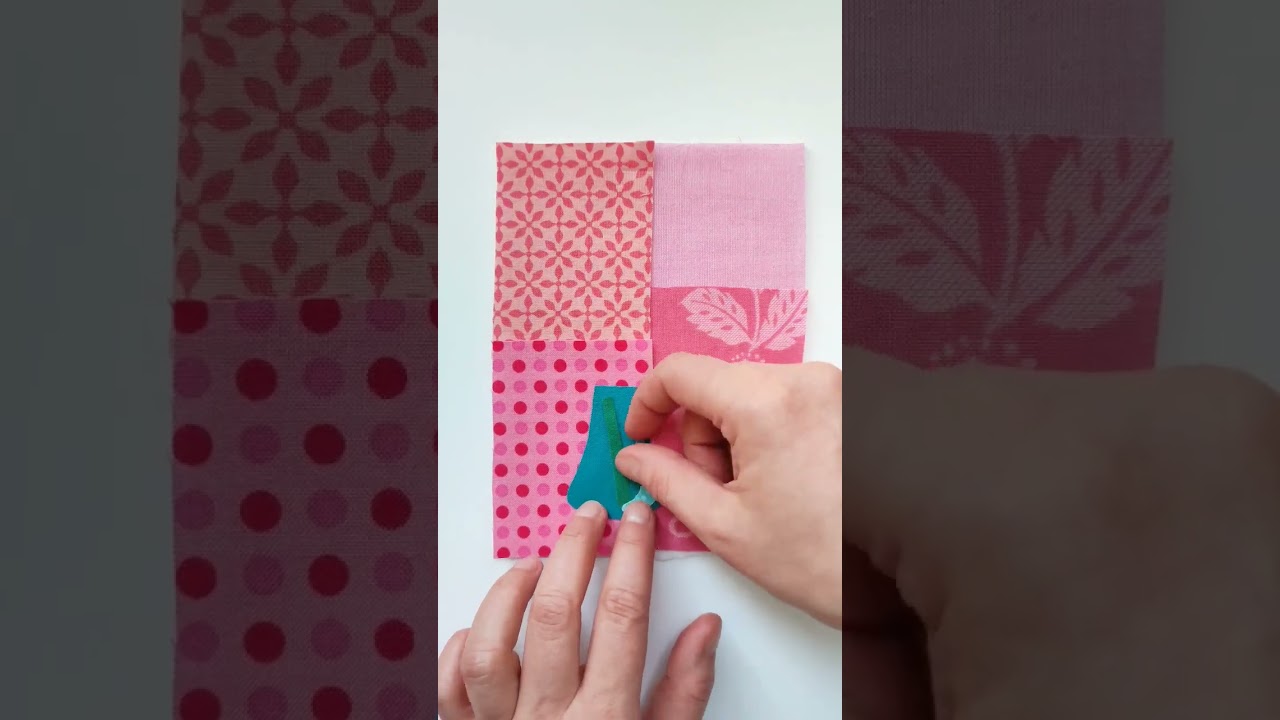 Mini textile collage #fabricart #textileart #collage #fabricscraps #artquilt #art #quilt #applique