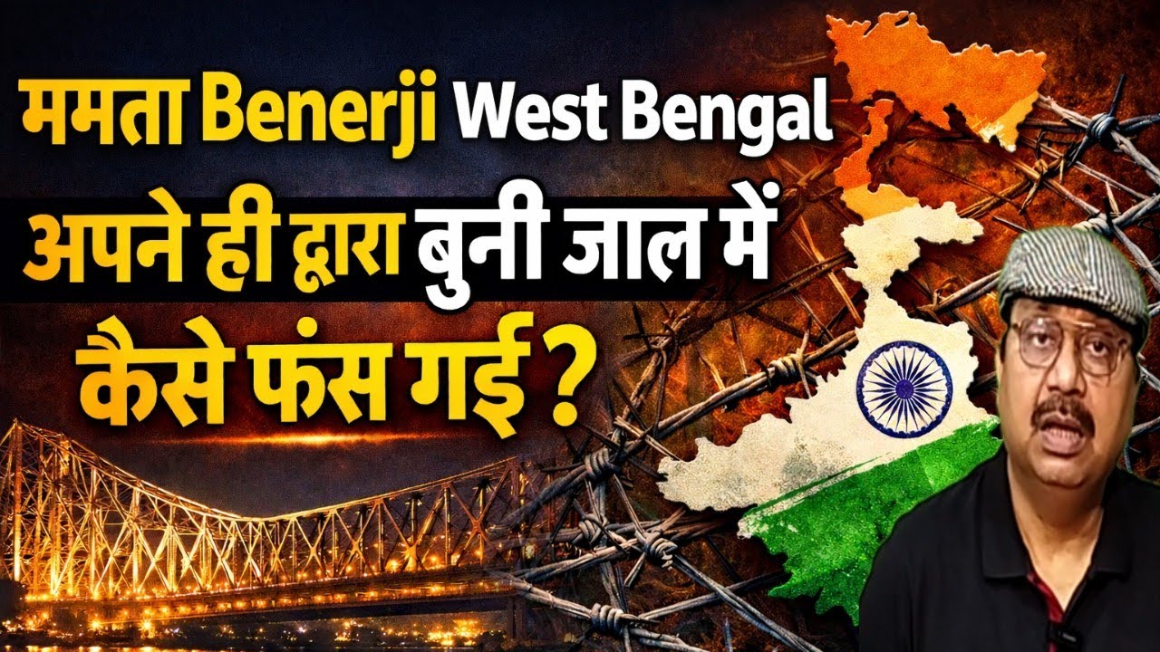 ममता बनर्जी को इतनी बौखलाहट क्यों । अपने ही बुने जाल में कैसे फँस गई ममता #westbengal #sir #mamta