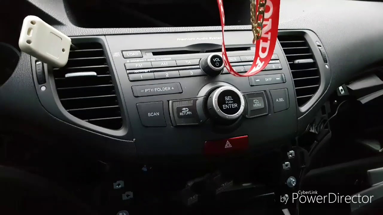 Honda Accord Radio umbau. Как снять радио.