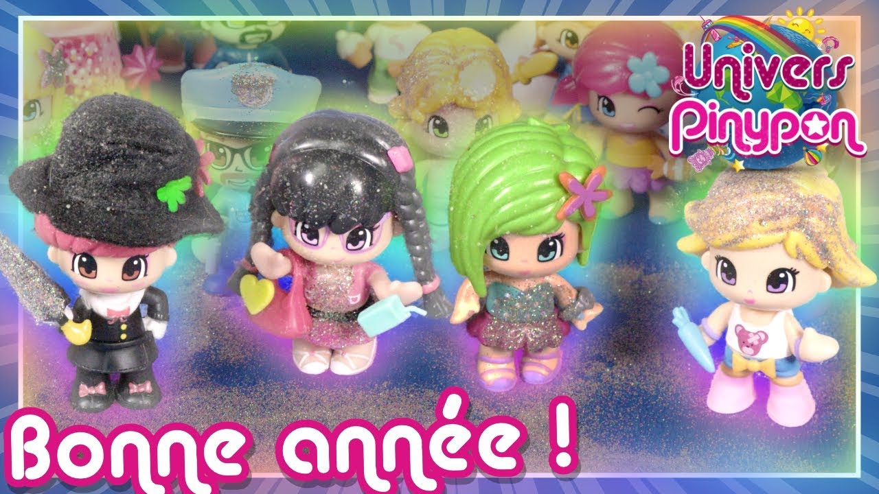 La fête Pinypon du Nouvel An ! 🎉 Changement de look avec les paillettes ✨👗