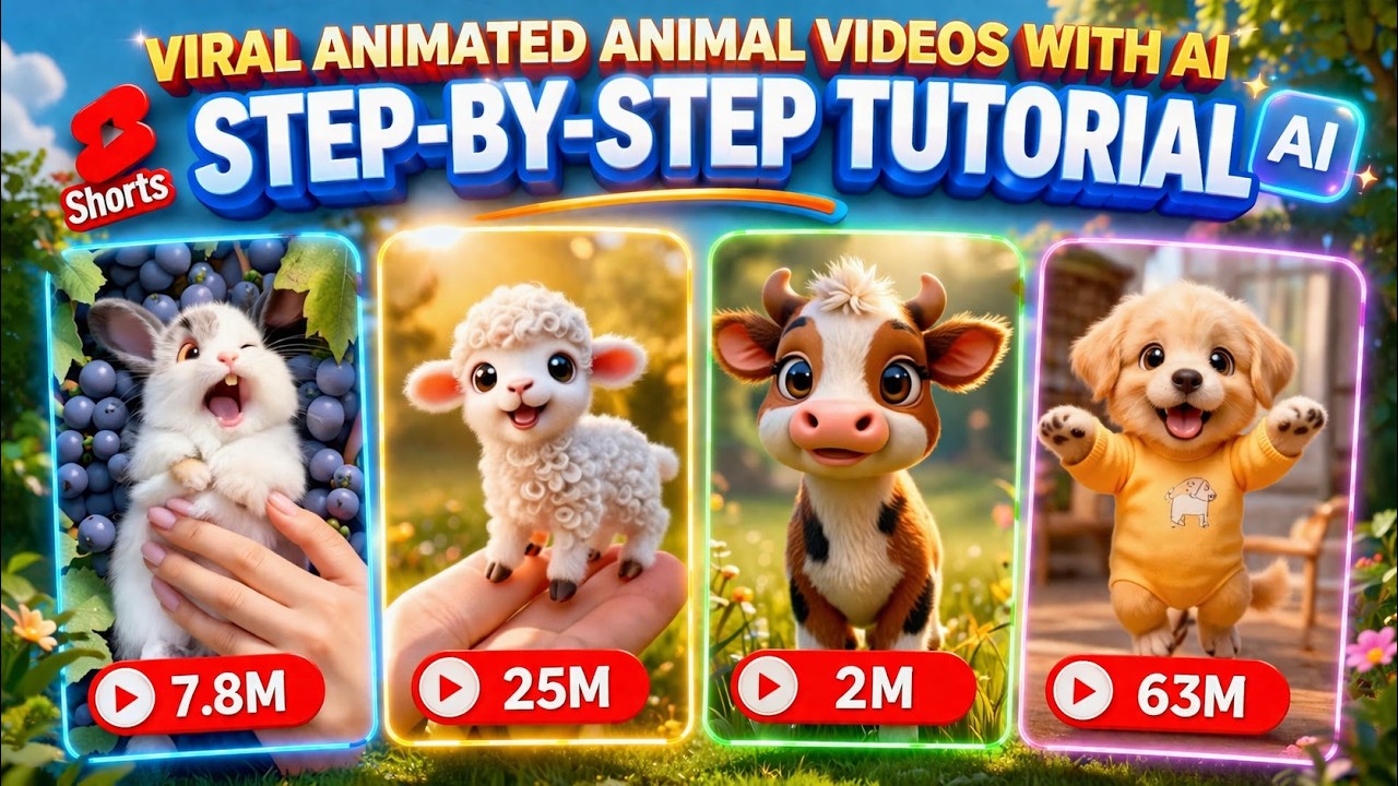 Create Viral Animated Animal Videos with AI  |  Learn How to Make Yours!