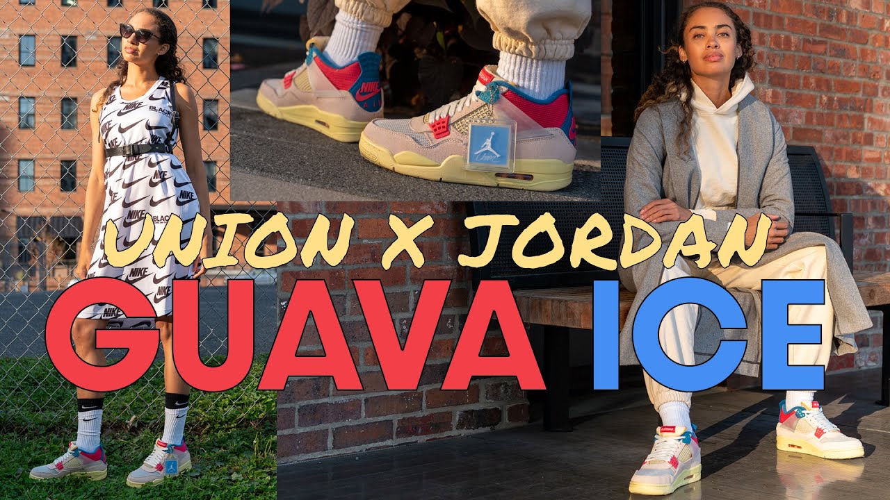 UNION x JORDAN 4 GUAVA ICE ON FOOT Review and Styling Haul: What Color Is An Orange?