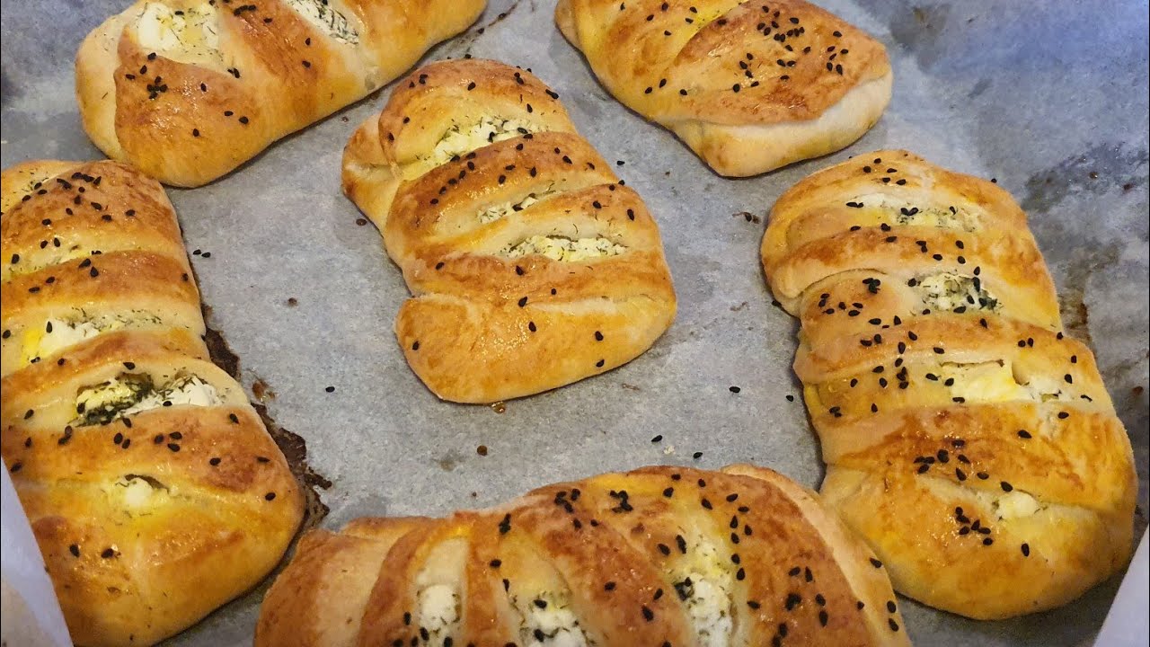 ÇOK LEZZETLI / YUMUŞAK / PAMUK POĞAÇA / AÇMA / Petit pains au fromage farcis / Gevulde kaasbroodjes