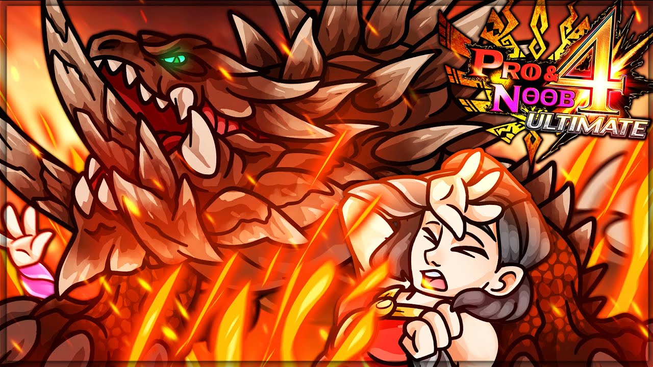BOW TO THE BLACK GOD - Pro and Noob VS Monster Hunter 4 Ultimate! (Akantor Gameplay)