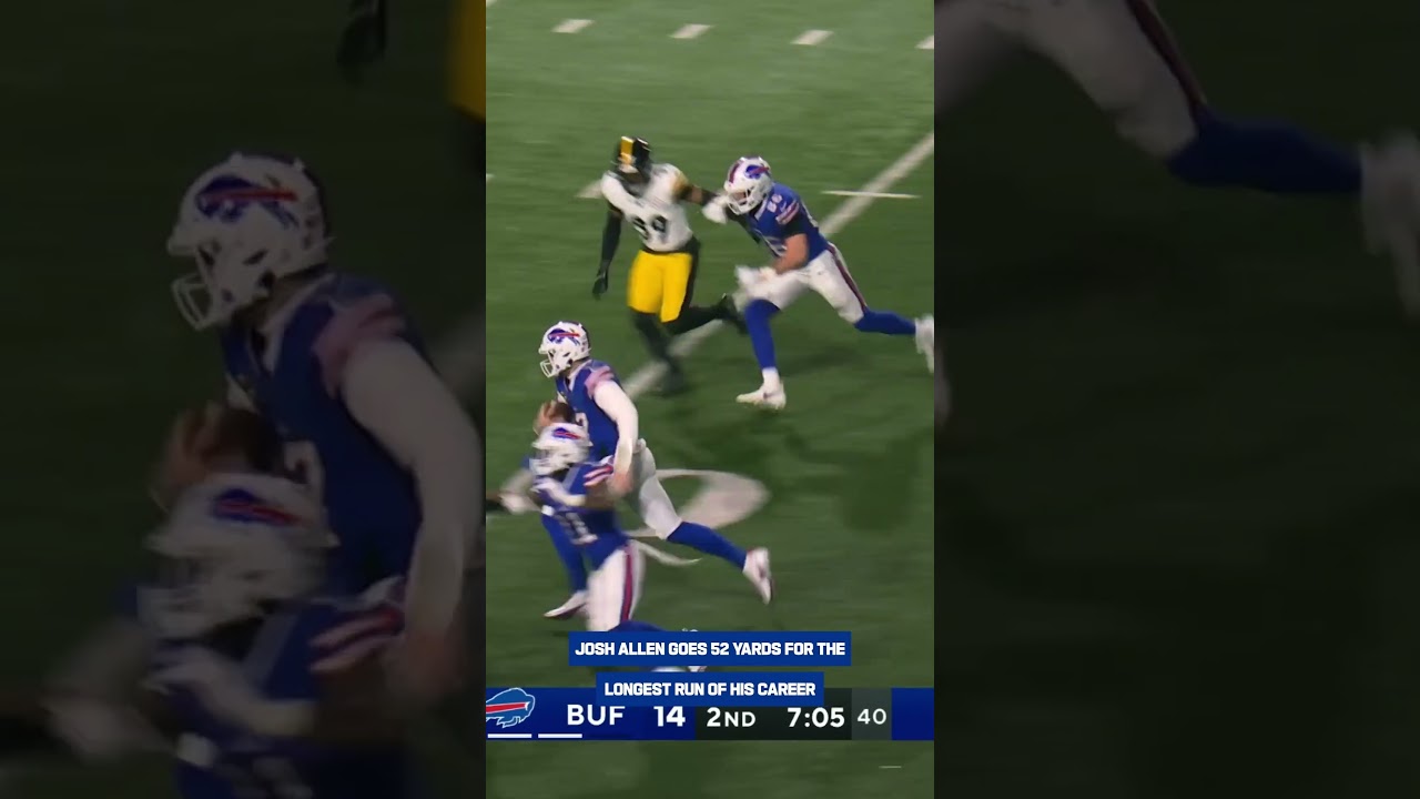 Best QB Runs: Josh Allen goes 52-Yards for the longest run of his career