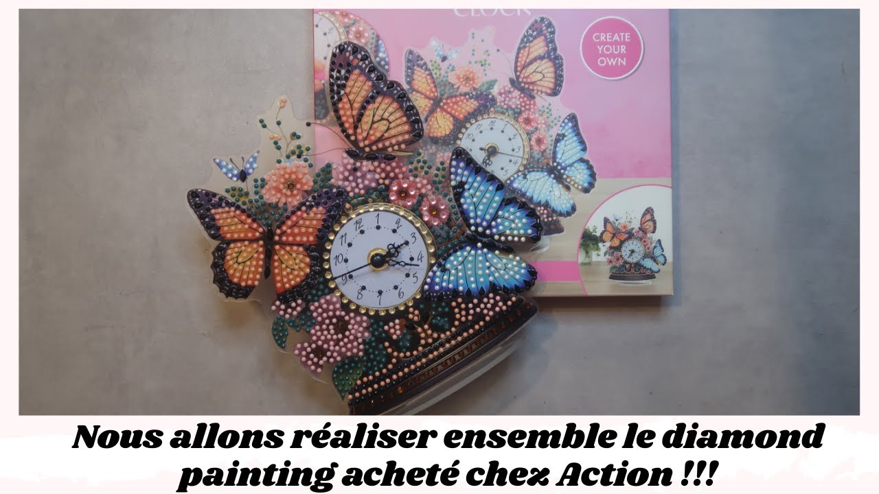 Nous allons réaliser ensemble le diamond painting acheté chez Action !!!
