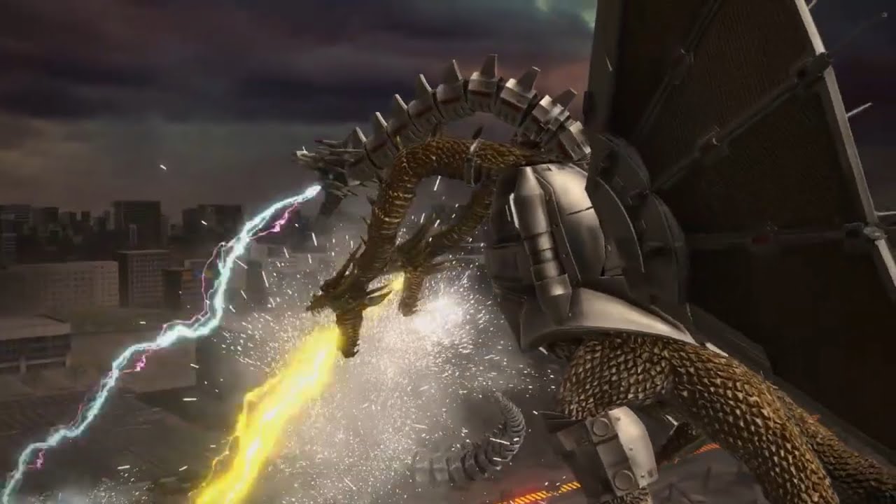 Godzilla Ps4-Mecha King Ghidorah Vs Type-3 Kiryu