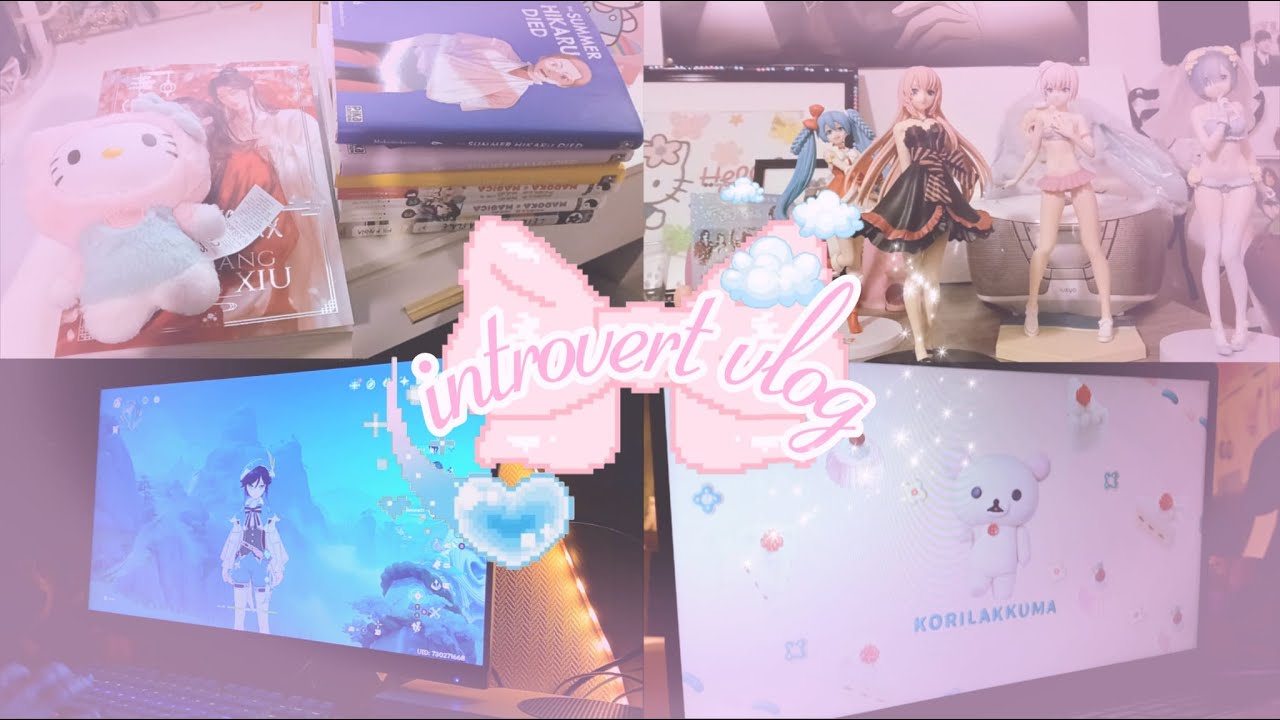 introvert vlog 🍡 self care, unboxing, playing genshin, cozy evening, manga shopping, and more :3