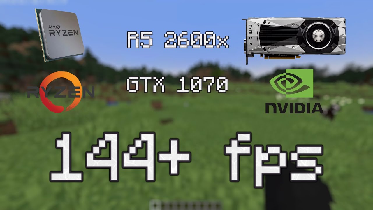 FPS Test GTX1070 + R5 2600x | Best Settings for 144+ FPS | Minecraft 1.17 | OptiFine | Mid-Range PC
