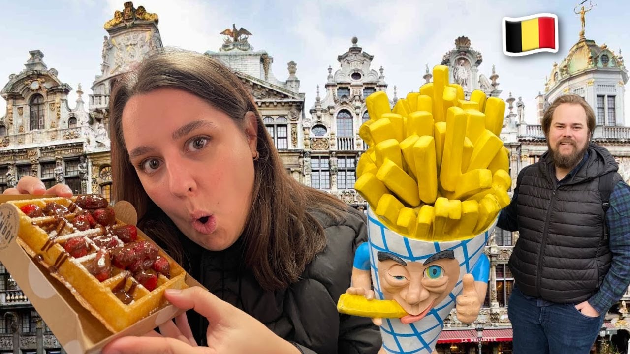 Belgian Street Food Tour in Brussels! 🧇🍟🍺🇧🇪