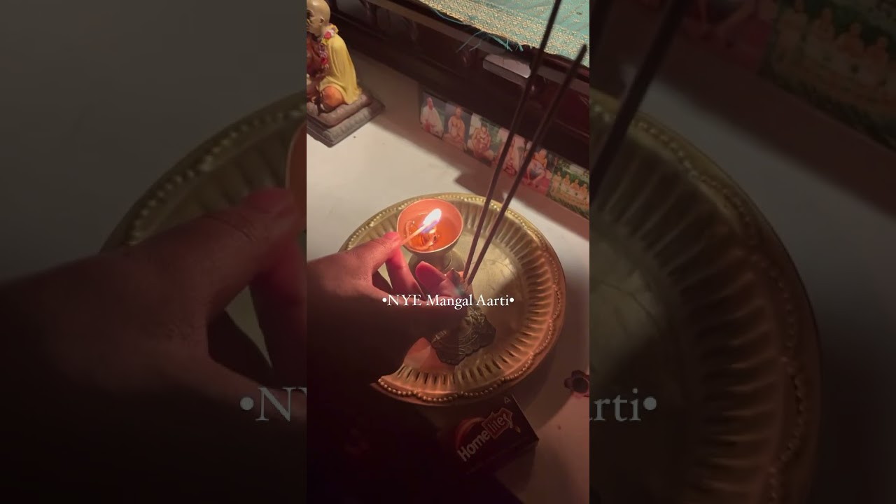 NY Mangal Aarti at home ❤️ #radheradhe #harekrishna #mangalaarti #krishna