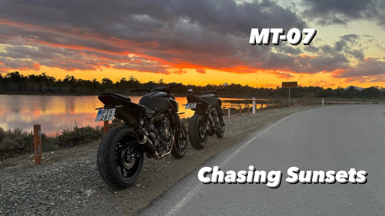 4K - 2 Aggressive MTO7 chasing sunsets - POV - Pure Sound - Black Widow & MIVV