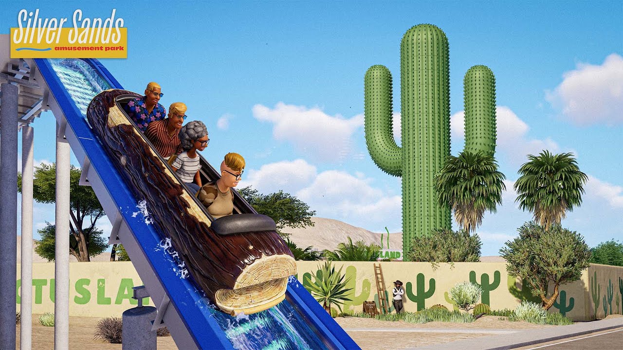 The world's largest cactus and the jankiest log flume in Planet Coaster 2 | Silver Sands