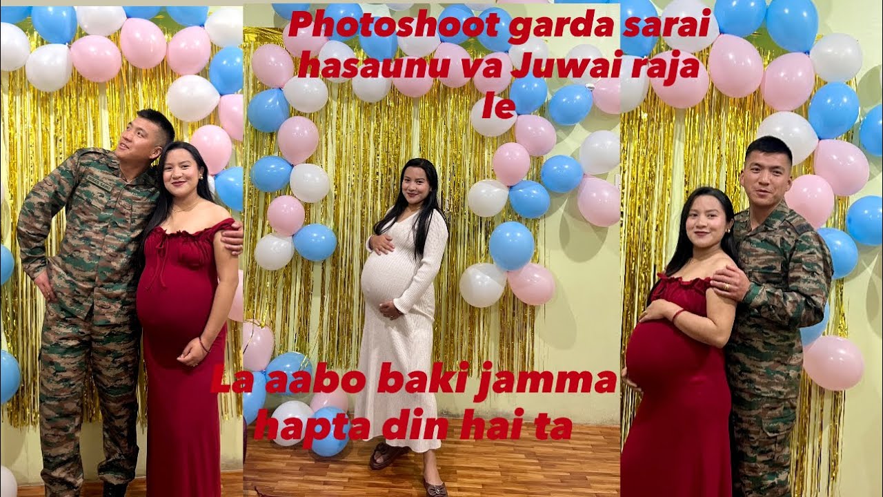 Sarai ramailo gariyo photoshoot garda 🤭#comedycouple La Purnima have a #safedelivery  haita 🫶#