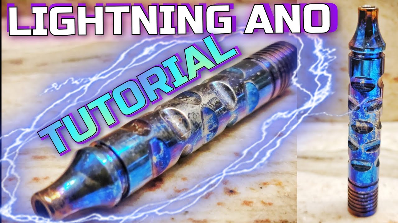 ENTROPIC FINISH! | LIGHTNING ANO SAFETY RAZOR HANDLE | EASY TITANIUM ANODIZING TUTORIAL!!