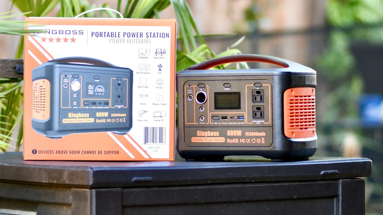 KINGBOSS 600W Portable Power Station: Great BUDGET option!