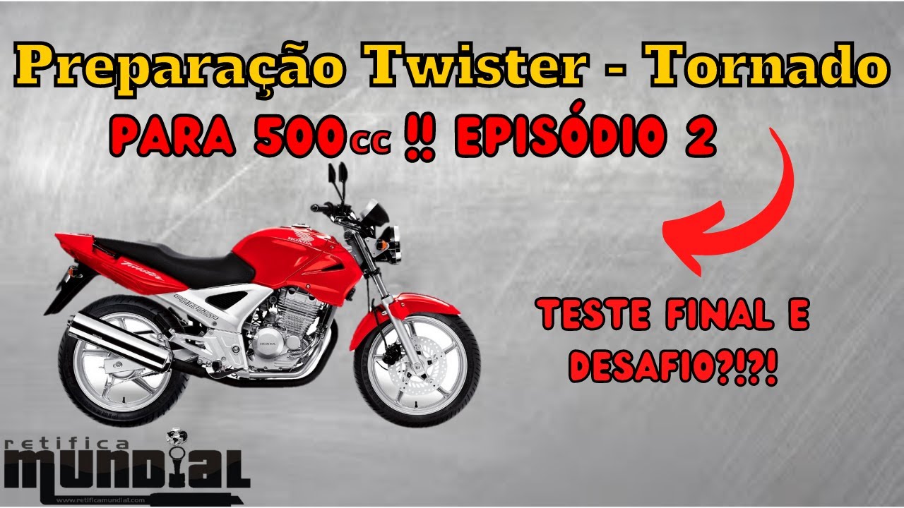 Transformada a Honda CBX250 Twister - Tornado em 500 cilindrada Episódio 2 - Retifica Mundial Motos