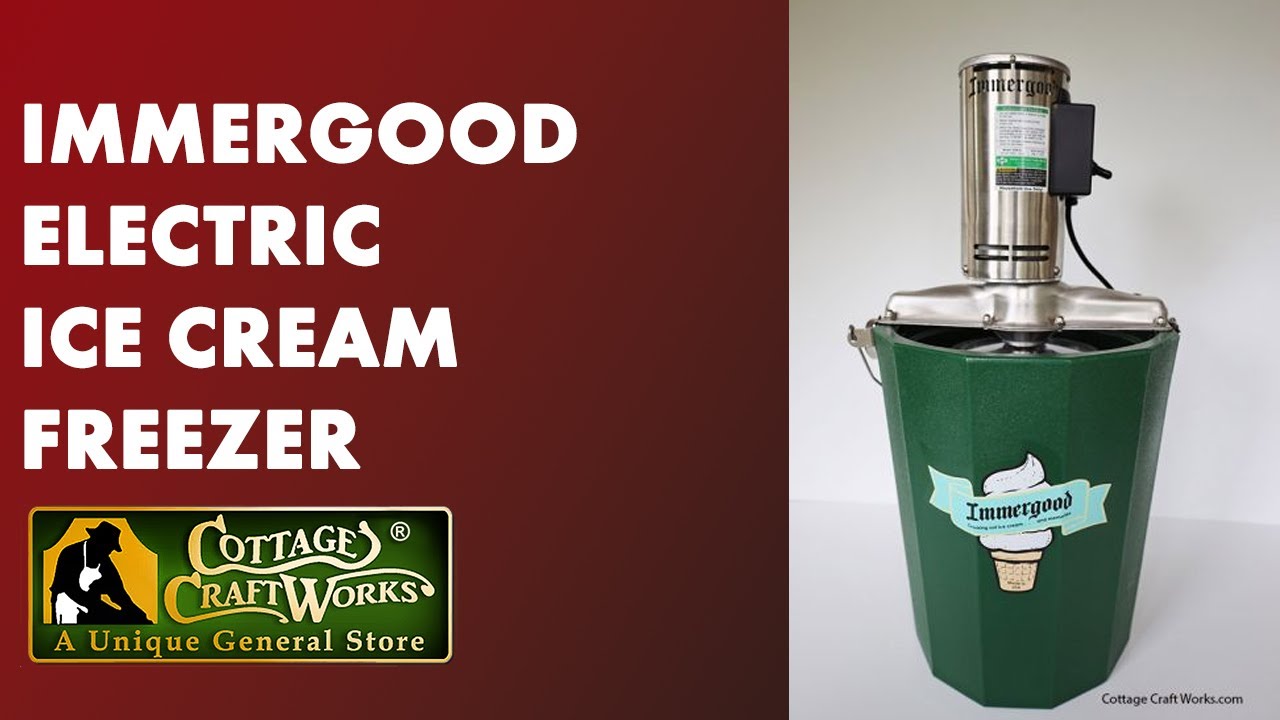 Immergood Electric Ice Cream Freezer  8 Quart | USA Made | High Quality Ice Cream Freezer