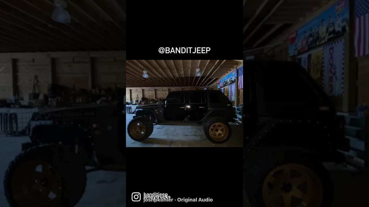 Patriot Fastbacks fastback hardtop on Jeep Wrangler JK on 24&rdquo; wheels and 37&rdquo; tires.