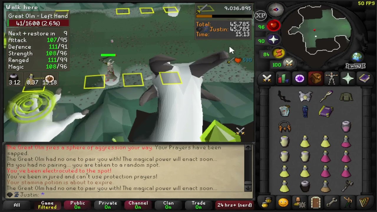 OSRSPS Solo Olm Visual Guide/Walkthrough (NO ADUIO)