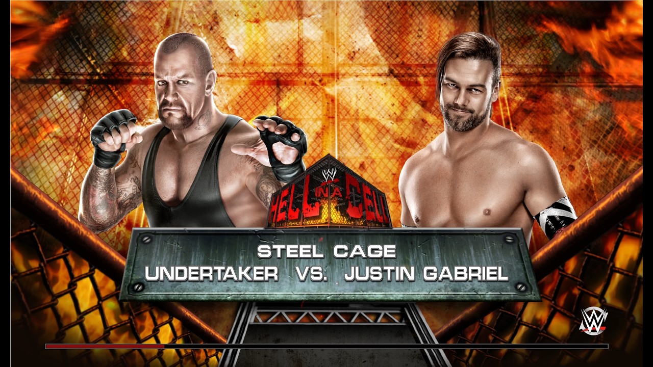 WWE 2k15 Личное первенство по правилам Steel Cage первый этап Undertaker - Justin Gabriel