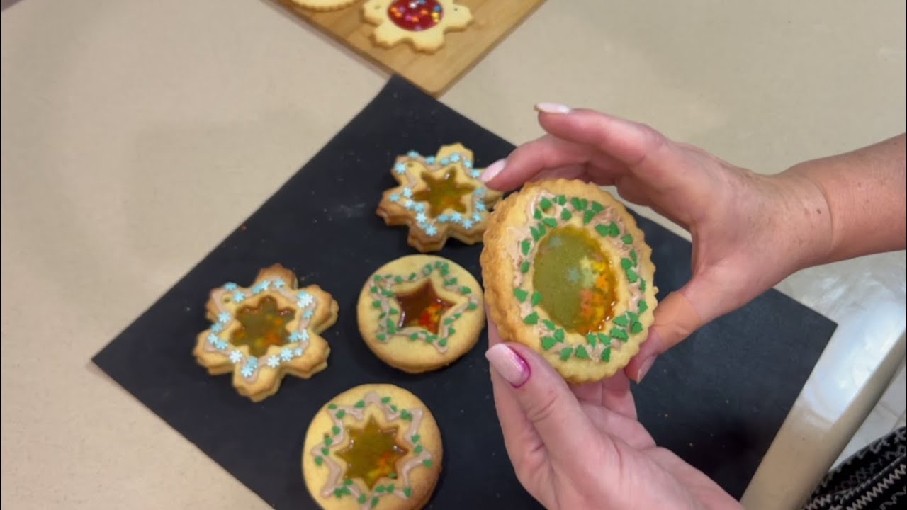 Стеклянное печенье и печенье погремушки#Glass cookies and rattle cookies