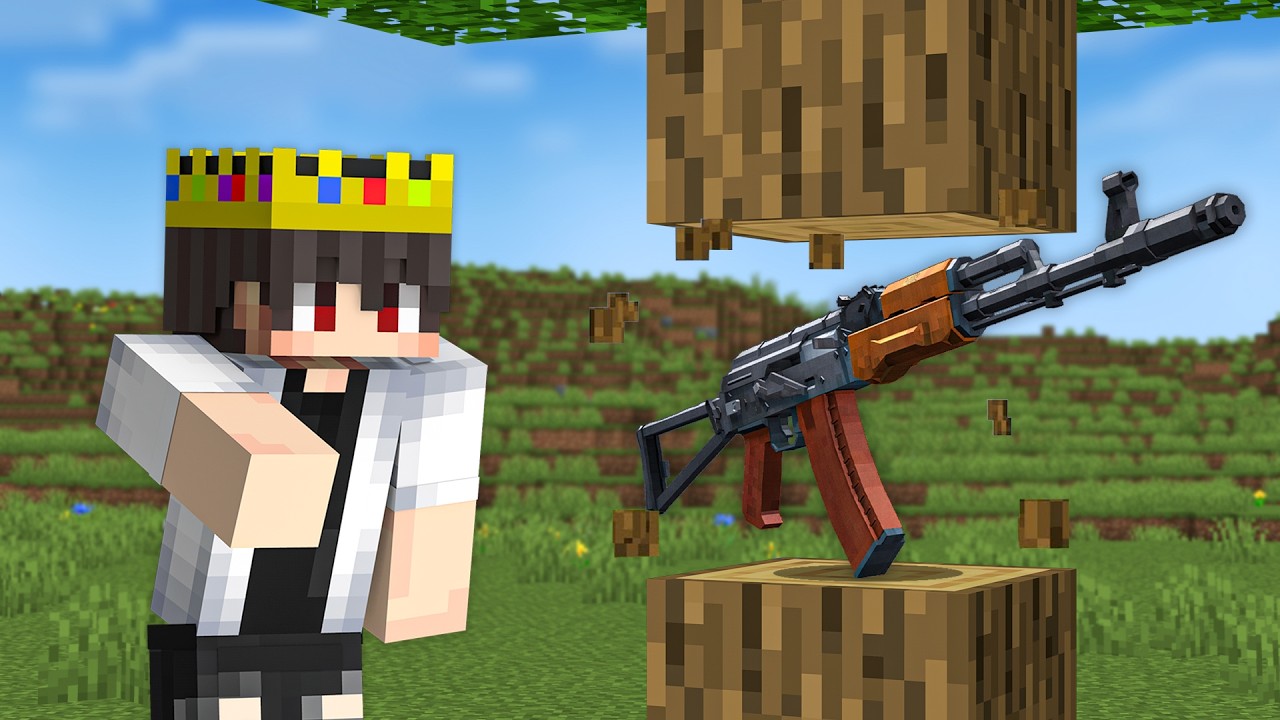 Minecraft, But All Drops are Guns!