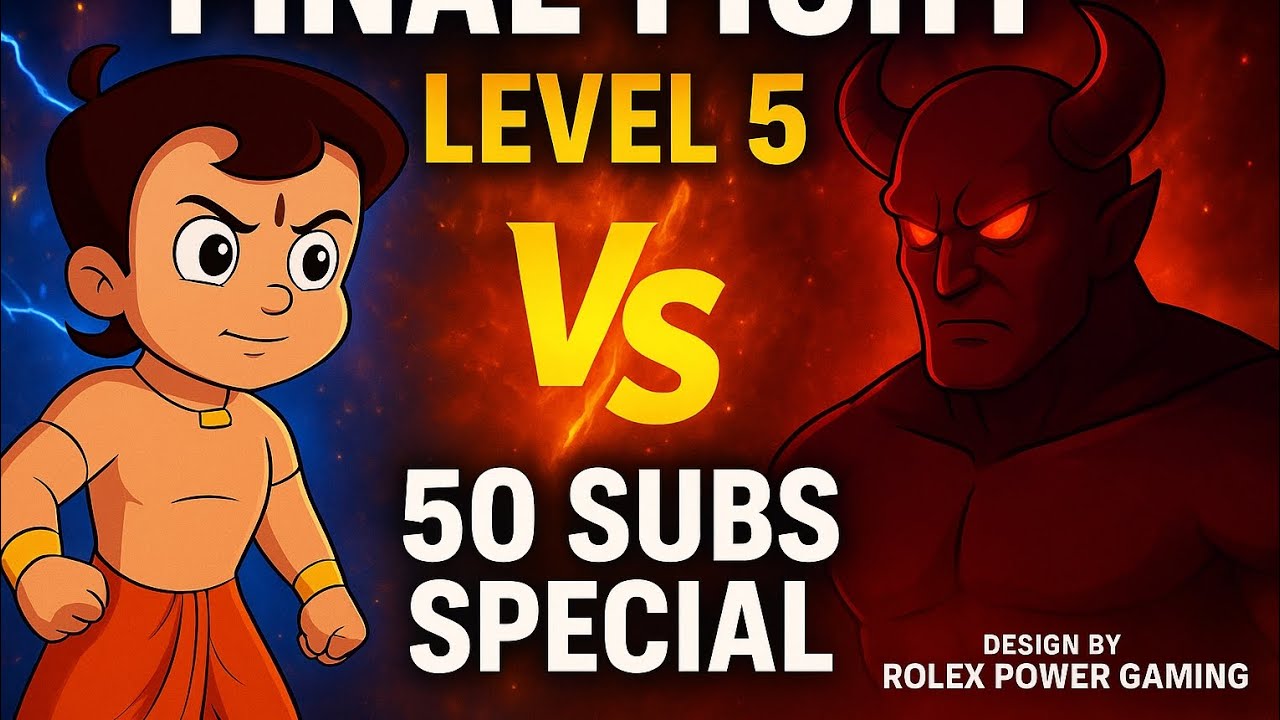 50 Subs Special 🎉 | Chhota Bheem vs Kirmada ⚔️ Level 5 Full Gameplay | Rolex Power Gaming