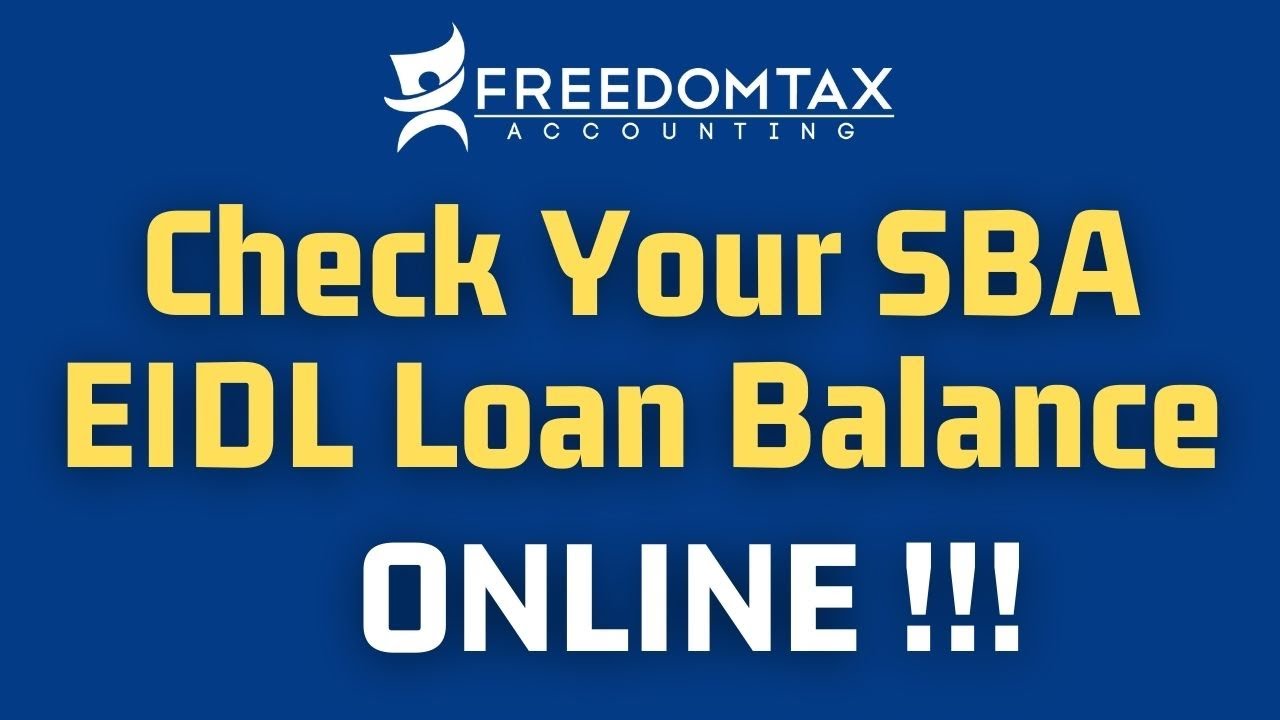 How to Check Your SBA EIDL Loan Balance Online: Step-by-Step Guide