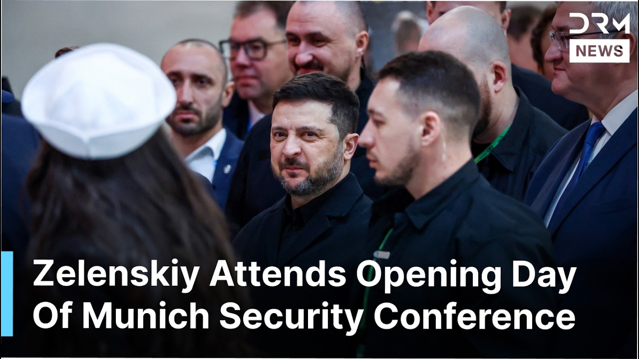 JUST IN: Zelenskiy Arrives At Bayerischer Hof For Munich Security Conference | DRM News | AC1F