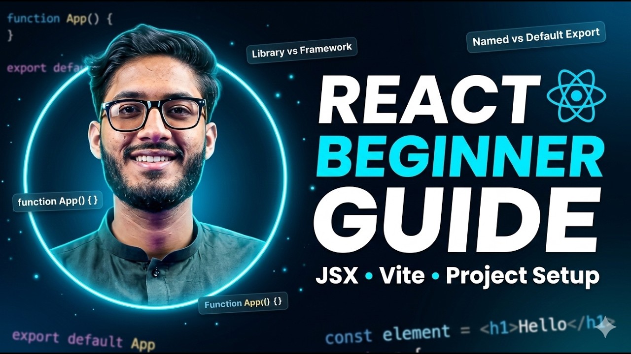 React JS Introduction 🔥 What is React? JSX, Vite Setup & Project Structure Explained