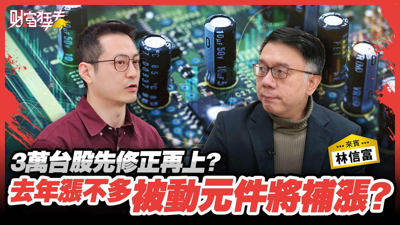 3萬台股先修正再上?  去年漲不多 被動元件將補漲?｜楚狂人 ft. 資深分析師  林信富｜財富狂犇｜玩股網20260107