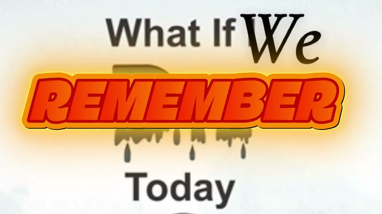 What If we die today 