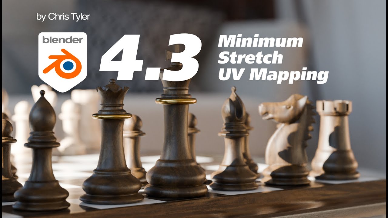 NEW in 4.3! Minimum Stretch UV Unwrapping.