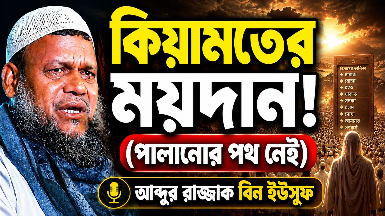 কিয়ামতের মাঠের ভয়াবহ অবস্থা | শায়খ আব্দুর রাজ্জাক বিন ইউসুফ ওয়াজ | Shaikh Abdur Razzak Bin Yousuf