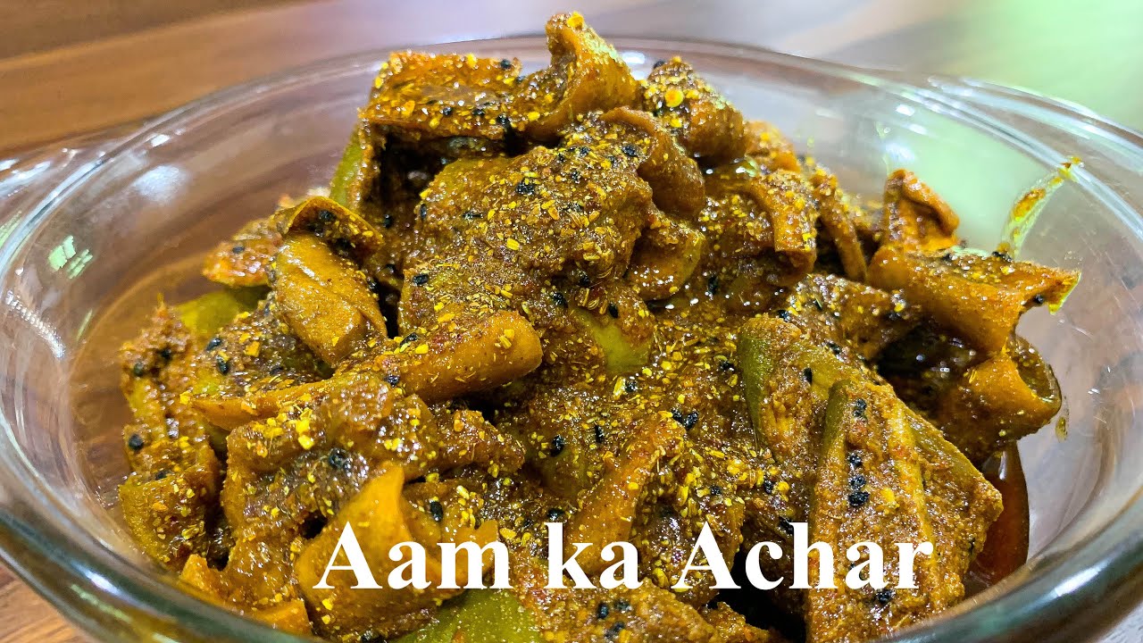 easy mango pickle recipe | Amba Achara recipe | Aam ka Achar