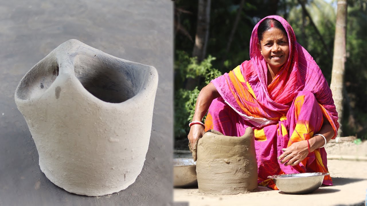 মাটির ছোট্ট উনুন কিভাবে বানাবেন ? Portable soil oven making
